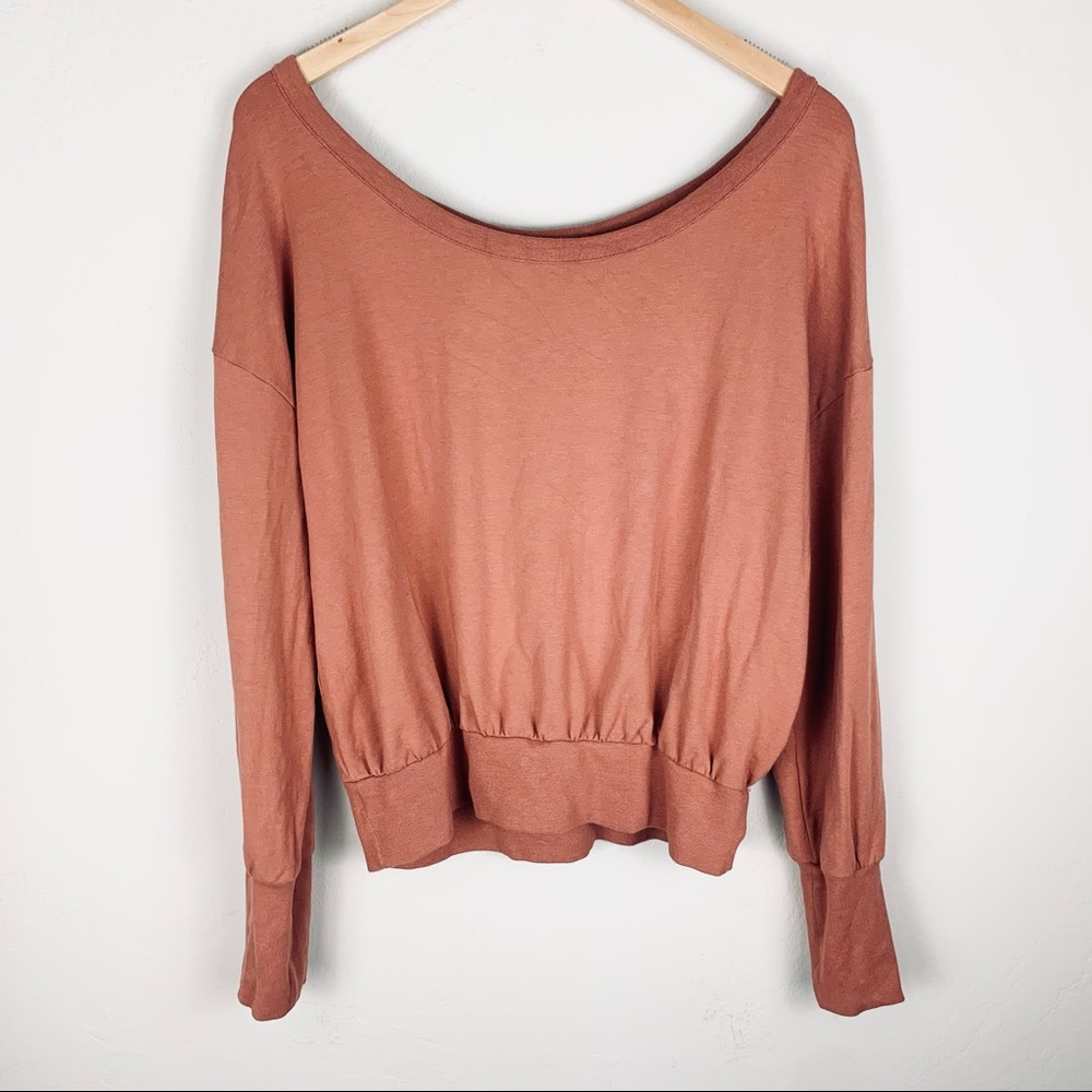 Cuyana French Terry Boatneck Sweatshirt Pima Cotton Modal Size Large